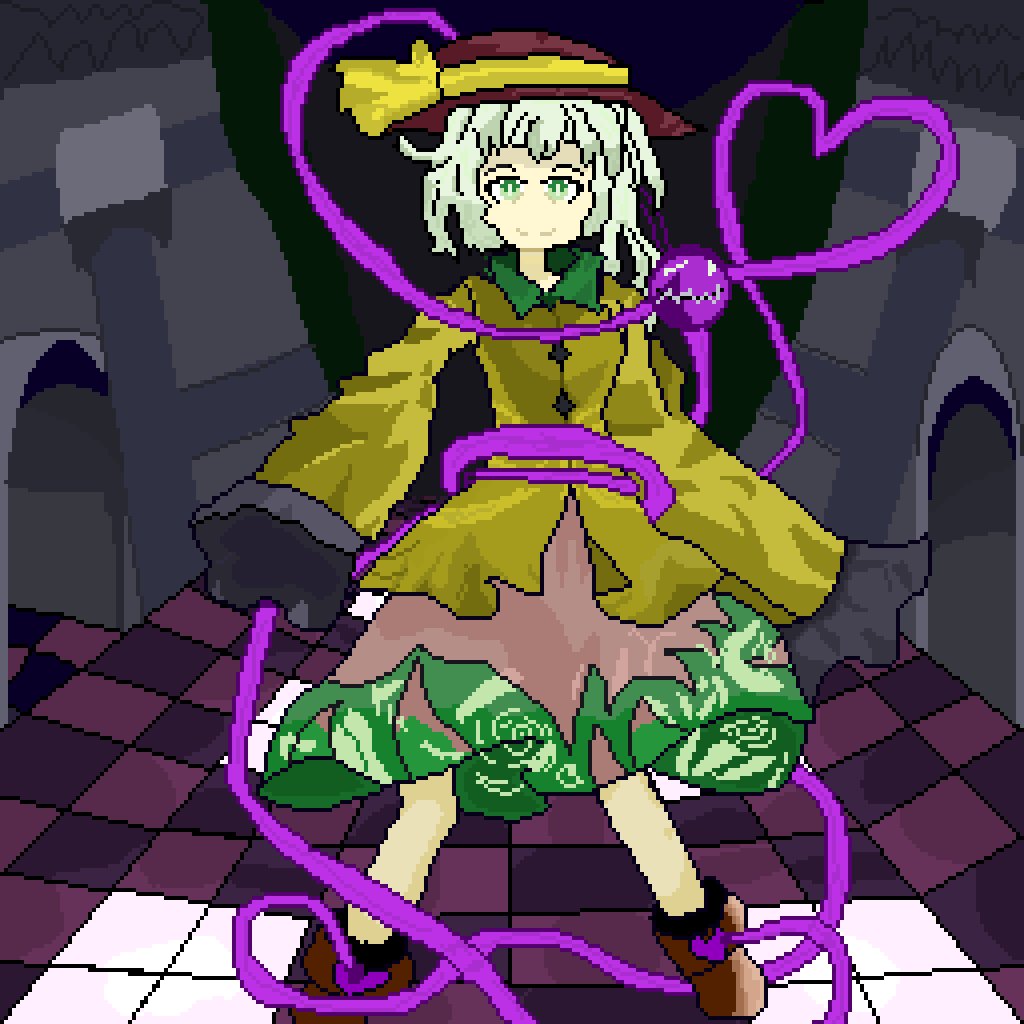 DabbidTW's tweet photo. Reposting this because I still love how it turned out! Koishi Komeiji.
#touhou 
#digitalart
 #pixelartㅤㅤ https://t.co/nyRarKORzv