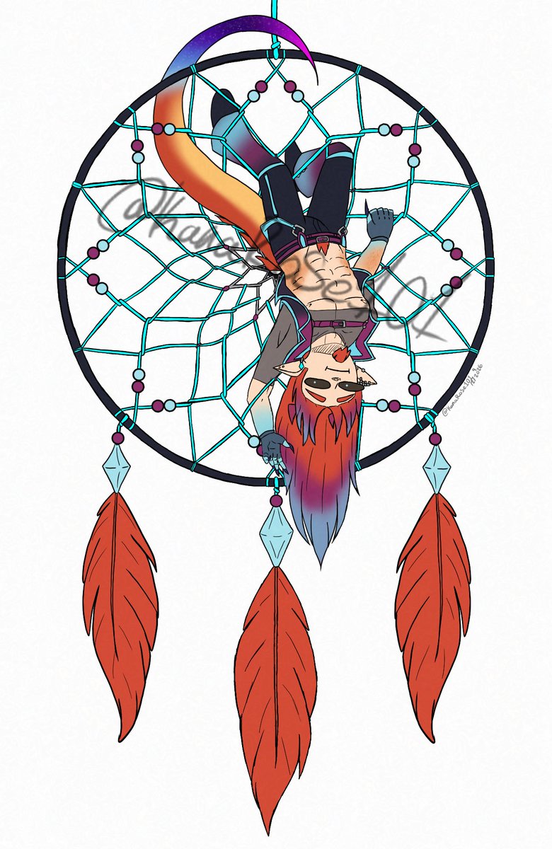 KanaRose101's tweet photo. the dream dragon got caught in a dream catcher!
#artzetta #art #digitalart https://t.co/cJKs4yZZo3