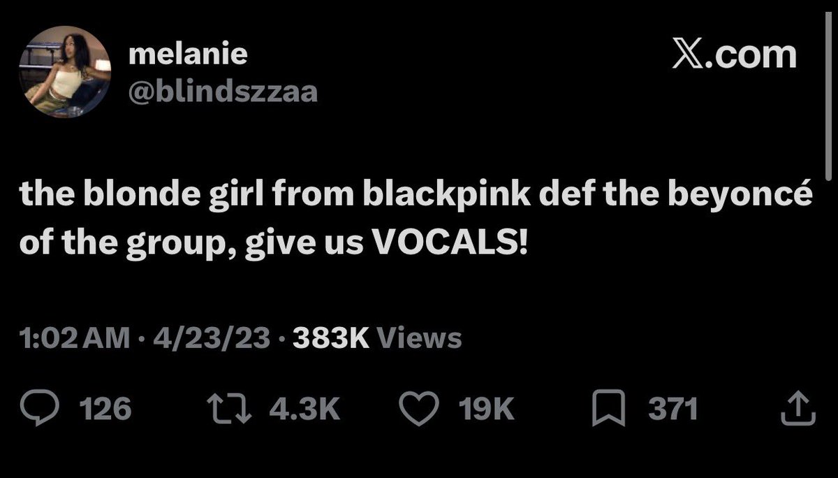 wyamanon's tweet photo. @bvrbieegigi “the beyoncé of the group” has ALWAYS been a thing &amp; considered a compliment.. this fandom was upset w/ the fact of WHO was being considered the beyoncé of the group https://t.co/09FeXrYLiY