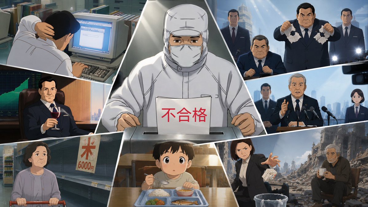 CgtnJapanese's tweet photo. 【#観察眼：耳が痛い。でも、反論できない――中国発の日本風刺MVはなぜ刺さるのか】最近、中国の動画サイト「Bilibili（ビリビリ）」に投稿された日本語のミュージックビデオ（MV）が、日本のSNSで思わぬ注目を集めている。
8月15日、日本のネットユーザーが第1弾「異常なし」をXに転載すると、それは瞬く間に拡散された。その後、第2弾「正常運転」、第3弾「海底在庫」が相次いで転載され、日本のネット上で話題となった。このほど公開された第4弾「安心安全」も、さらなる反響を広げている。この一連のMVを制作したのは、中国の若手クリエイター「即興演奏家」だ。
MVの投稿説明には、「日本社会を風刺する芸術表現」であり、「一般の個人や具体的な事案を対象とするものではない」とある。AIで生成された映像は日本の古いアニメ風で、日本語の歌詞は実に風刺が効いている。
日本のネットメディアでも「出来が良すぎる」「秀逸だ」といった見出しで、X上のさまざまな反応が紹介され、関連記事には1000件を超えるコメントが寄せられた。シリーズをまとめて紹介する日本のネットユーザーも現れ、「日本の問題を的確に突いている」「歌詞も曲も映像もクオリティーが高い」といった声が上がっている。
では、これらのMVは一体、何を歌っているのか。
第1弾の「異常なし」が描くのは、円安や物価高、少子高齢化などさまざまな問題に直面しながらも、見て見ぬふりをして、何事もないかのように、「異常なし」「すべて正常」と繰り返す日本社会の姿だ。
第2弾の「正常運転」が目を向けたのは、災害と復興だ。お役所の仕事は検討中、確認中、対応中で、書類だけが進行する。だが、被災者の元には必要な物が届かず、生活の再建はままならない。それでも復興は「正常運転」とされる。
第3弾の「海底在庫」は、日本が繰り返しアピールしている南鳥島沖の海底レアアースに矛先を向ける。「海底に莫大なレアアースが眠っている」ことと、それを実際に商業ベースで採掘できることとの隔たりを、ブラックユーモアたっぷりに描いている。
そして第4弾の「安心安全」。そのターゲットは、かつて日本が最も誇りとしてきた「Made in Japan」の看板だ。
これほど遠慮なく日本社会を風刺する作品が中国から出てくれば、真っ先に怒りや反発の声が上がるのも当然だ。ところが、日本のSNSで目につく反応は少し違った。
「天才か？」
「センスがすごい」
「日本の風刺が的確すぎる」
反発よりも、評価する声が目立つ。そして中には、痛いところを次々と突く歌詞に、「もうやめてくれ」と漏らす人もいた。
要するに――耳が痛い。それでも、反論できない。そんな複雑な反応が、日本のネット上では広がっている。
日本では物価が上昇する一方、実質賃金は長らく伸び悩んでいる。人口減少は止まらず、地方の衰退も深刻だ。災害が起きれば、政府は「復興は着実に進んでいる」と説明する。しかし、家を失った人々の暮らしは、本当に「正常」に戻ったのだろうか。
システムが「正常運転」していることと、人々の暮らしが正常であることは、同じではない。
そこにこそ、「異常なし」と「正常運転」が日本人の心に刺さる理由がある。
「海底在庫」の風刺もまた、現実とのギャップの上に成り立っている。
日本は近年、南鳥島沖の深海に膨大なレアアース資源が存在すると繰り返しアピールし、海外依存を減らす切り札として期待を寄せてきた。
しかし、海底に膨大な資源があるからといって、それを経済的に成り立つ形で継続的かつ大規模に採掘できるとは限らない。数千メートルの深海からの採掘、輸送、分離・精製、さらには安定したサプライチェーンの構築まで、実用化にはまだ越えなければならないハードルがある。
だからこそ、「海底在庫」という言葉がブラックユーモアとして効いてくる。確かに「在庫」はある。ただし、それはいまだ数千メートルの海底に眠ったままなのだ。
第4弾の「安心安全」が突いたのは、日本人にとってさらに馴染み深い看板だ。
「日本製」「高品質」「安心・安全」。
かつて、これらは日本ブランドの代名詞ともいえる言葉だった。
しかし近年、日本の製造業では鉄鋼、電機、自動車など幅広い分野で、データの改ざんや検査不正、認証不正が相次いで発覚している。
自動車業界では、ダイハツ工業などの不正事案を受け、国土交通省が自動車メーカーなど85社を対象に調査・報告を指示。その結果、トヨタ、マツダ、ヤマハ発動機、ホンダ、スズキの5社で型式指定申請をめぐる不正行為が確認された。
一度きりなら「一企業の問題」で済むかもしれない。
しかし、日本を代表する複数の産業で似たような問題が繰り返されれば、「Made in Japan」という金看板が今も昔と同じ輝きを放っているのかという疑問は、もはや外国からだけ向けられるものではなくなる。
中国のクリエイターが制作したMVで、「異常なし」「正常運転」と繰り返す軽快なメロディーが、日本人の耳にやけに痛く響くのは、それが何も知らない中国人が勝手につくり上げた「日本の問題」ではないからだ。
それにしても、今の若いクリエイターたちの発想力と行動力には感心させられる。
わずか半月ほどで4作品。切り口は毎回鋭く、歌詞は回を追うごとに「刺さる」。しかも、どの曲も妙に耳に残る。
中国の国営メディアの一員である筆者としては、正直、ちょっと負けた気分だ。
このクリエイター、どうやら今のところネタ切れの気配もない。
となると、早くも第5弾が楽しみになってきた。
何しろ、日本にはまだまだ歌にできそうなネタがありそうだから。https://t.co/vj0ZfVlwGB
