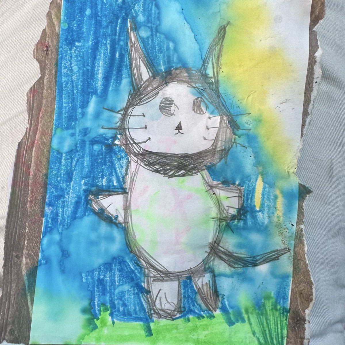 fawkinsends's tweet photo. It was my daughter’s birthday today, she recently asked if I would make her into a memecoin I was like Fawk no 😂
but she drew this while we were at a Flanny’s the other day and asked if I would make it for her. I asked her what the name she said May. So here’s May The Cat. https://t.co/0ny5ex31jj