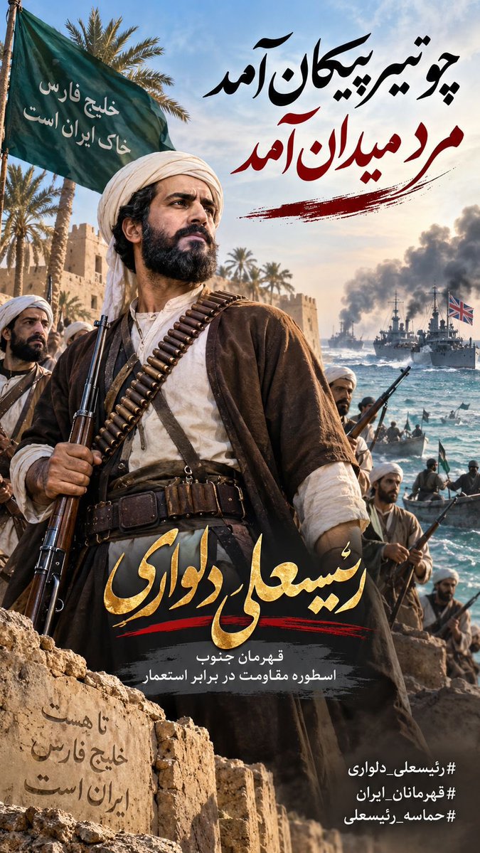 iYasamanl's tweet photo. @hadi62bagheri چو تیر پیکان آمد
مرد میدان آمد 

#رئیسعلی_دلواری
#قهرمانان_ایران
#حماسه_رئیسعلی https://t.co/OgryJrrNzX