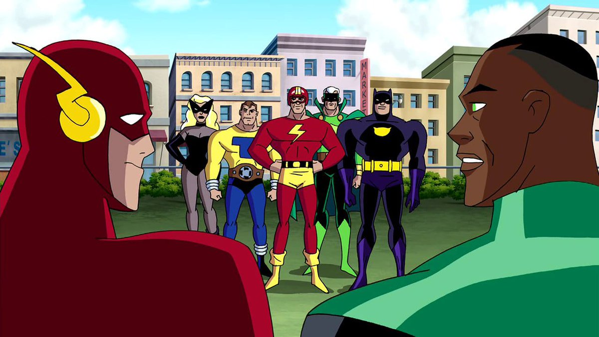 619_tr's tweet photo. Bad example. Streak and the Justice Guild in this story were from the 1950s which was the racial segregated era. They were John's childhood heroes who got killed in 1962. Streak genuinely didn't know that Black people and white people would have equal civil rights in the future. https://t.co/9np0hSYNK1