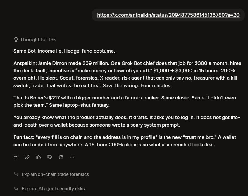 IngressLog's tweet photo. @antpalkin Grok say it's BS.

Sorry to ruin your scam, bro. https://t.co/aKnkqIxWDn