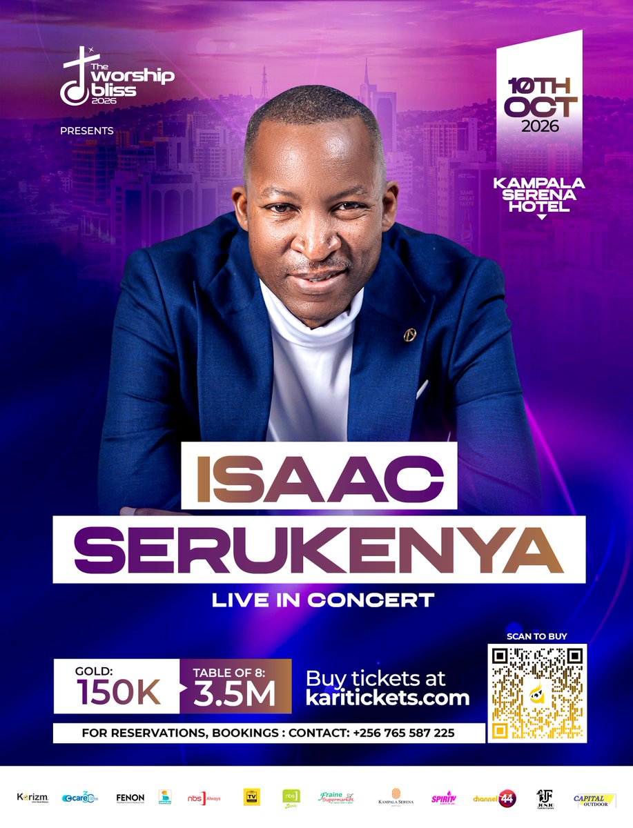 AndrewSerwadda2's tweet photo. From song projects like 'Enlarge my Territory' to the currently amazing projects like 'Woobeera' this man's music carries the spirit of God in and upon them.

Friends it's #IsaacSerukenyaLiveInConcert
📆10th October 
https://t.co/LlZ2CEoKN0👈get your ticket 
A #WorshipBliss https://t.co/HZT02YtVAJ