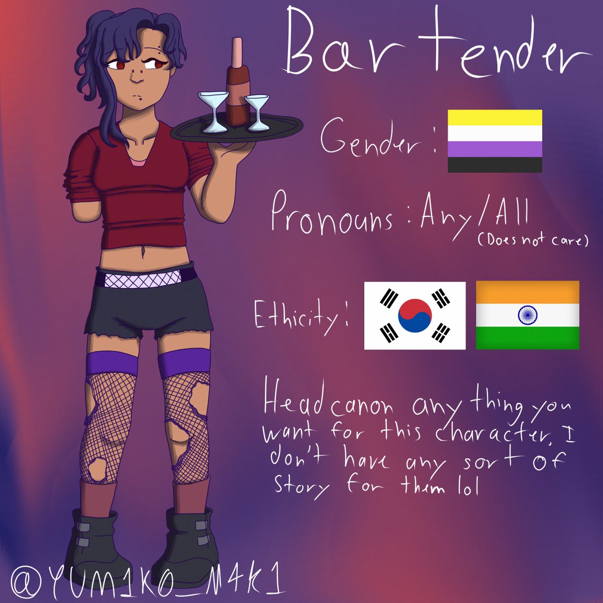 YUM1K0_M4K1's tweet photo. #drantedesign
My shot at the contest. This the Bartender. I plan on taking my hand at the other prompts soon as well! https://t.co/GexteVDTfj