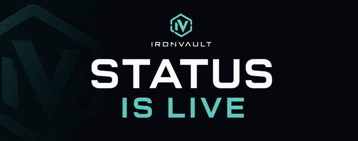 ironvault_RH's tweet photo. Ironvault Status is now available.

A public, real-time view of the systems behind Ironvault - no wallet connection required.

It tracks database health, chain RPC, standing-order workers, executor gas, depth scan freshness, executor authorisation, market conditions, recent executions, and contract state directly from chain.

A few rules we built it around:

- Unknown is not healthy. If something hasn’t been measured, it stays grey.

- Degraded is not down. A stopped worker can pause automation while the Vault and Terminal keep working.

- Operator problems are called operator problems. No vague “network conditions” when the issue is on our side.

- Skipped orders are explained properly. If the exit check blocks a trade, that’s protection working — not a failed execution.

- Contract state is verifiable. Owner, executor, admin delay, and PolicyExecutor are shown with explorer links.

If Ironvault has a problem, users shouldn’t have to guess.

https://t.co/8RlNncc3Ge

Make failures visible.