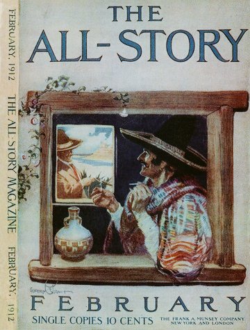 LibrosVintage's tweet photo. Poco antes de crear Tarzán (oct 1912), Burroughs había publicado en la revista pulp #TheAllStory la primera historia de #JohnCarter de Marte, otro de sus grandes personajes.
'Under the Moons of Mars'
The All-Story Magazine, February 1912
https://t.co/NxGQ0UEQ3M https://t.co/rJgWjmqupQ