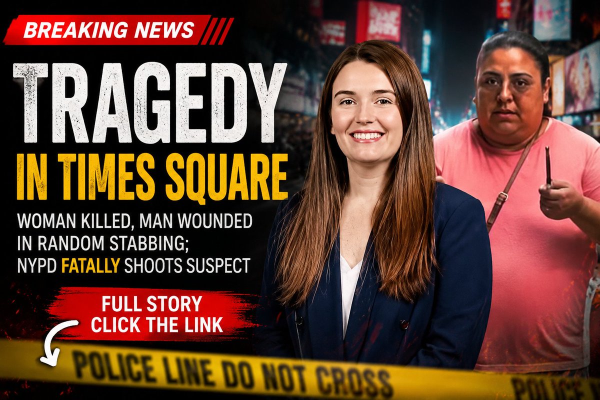 IrinStilva636's tweet photo. A random stabbing in Times Square has left one woman dead and a man wounded. Police say the suspect was fatally shot by NYPD officers.
https://t.co/6M6SpL2nrD
A shocking incident in one of NYC’s busiest areas.
#BreakingNews #TimesSquare #NYC #NYPD #News https://t.co/PWRcbno1Kq