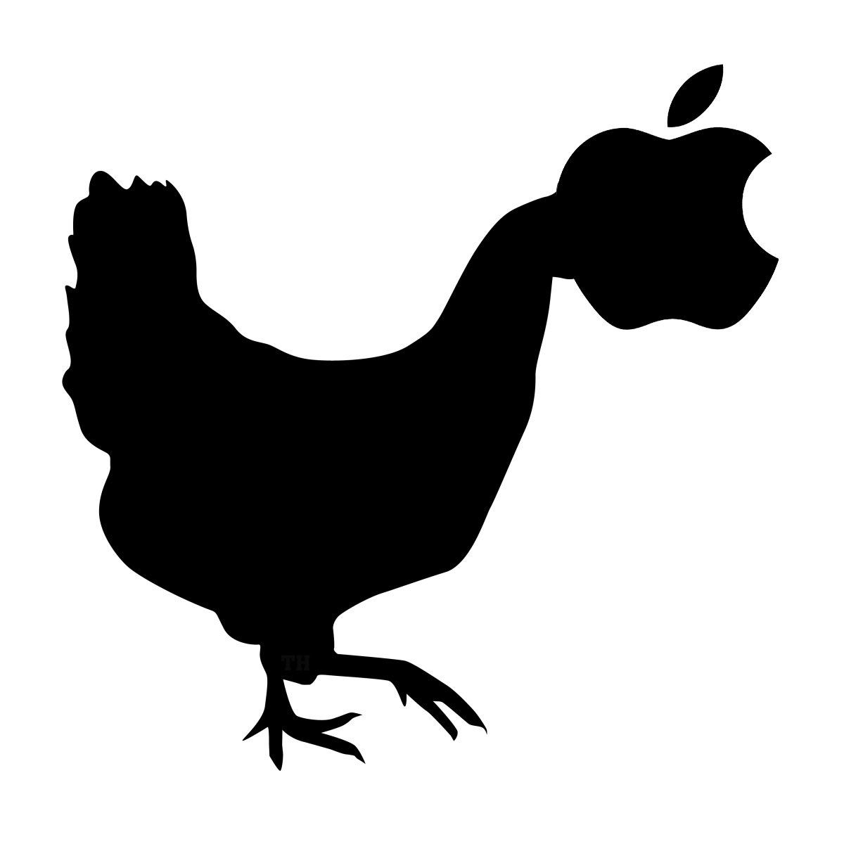 Tarquin_Helmet's tweet photo. Looks like the new Apple chief is off to a flying start with a new logo…
#ChickenApple https://t.co/73bph3g0qJ
