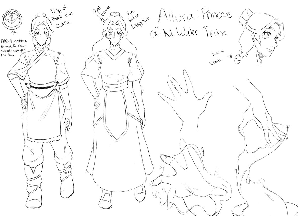 midnightmich's tweet photo. Two post in a day!?!? To be fair the first one i had finished it a couple days ealier xD but please have a sketch of Allura in my voltronx ATLA AU!!! Her outfit for the invasion and her 1st set of fire nation clothes
#voltron #atla #allura https://t.co/bbbyrePdWd
