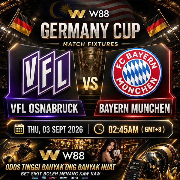 w88horseh's tweet photo. 🏆 Good Matches For Betting BOSS‼️
🏆 Italy Cup
🇩🇪  Germany Cup
👉 Claim: https://t.co/1bzrz30pWr

#w88 #w88malaysia #malaysia #BolaSepak #ComboBet #BetSikit #BestOdds #Merdekea69th #MalaysiaMerdeka #Coppa #Italia #CoppaItalia #MenangBesar #MixParlay #BetBesar #bestodds https://t.co/2dvl9PzJGP