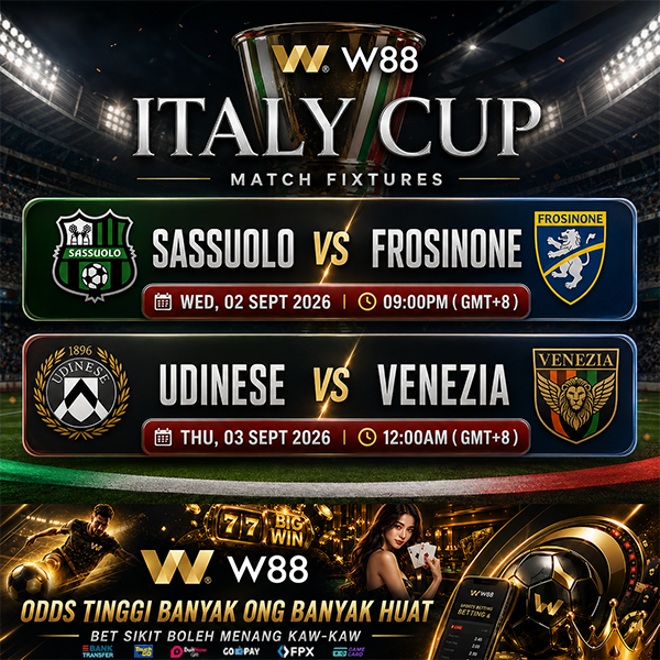 w88horseh's tweet photo. 🏆 Good Matches For Betting BOSS‼️
🏆 Italy Cup
🇩🇪  Germany Cup
👉 Claim: https://t.co/1bzrz30pWr

#w88 #w88malaysia #malaysia #BolaSepak #ComboBet #BetSikit #BestOdds #Merdekea69th #MalaysiaMerdeka #Coppa #Italia #CoppaItalia #MenangBesar #MixParlay #BetBesar #bestodds https://t.co/2dvl9PzJGP