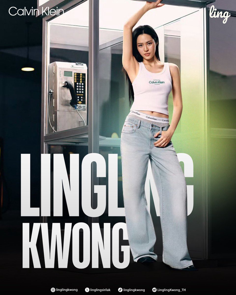 sseenntmk's tweet photo. Calvin Klein and Lingling Kwong is the casual icon story that fashion needed right now.

#CalvinKlein @CalvinKlein 
#LinglingKwong #หลิงหลิงคอง‌
@linglingsirilak https://t.co/HY50rtftSw