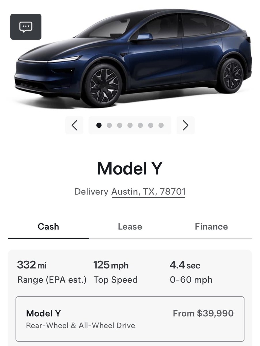 TeslaNewswire's tweet photo. 🇺🇸 Tesla has updated the estimated EPA ranges for the Model Y L in the US:

✅ 19” Machina 2.0 wheels: 332 miles / 534 km [up from 325 miles]
✅ 20” Uberhelix wheels: 328 miles / 528 km [up from 320 miles] https://t.co/RwtDy6U2RS