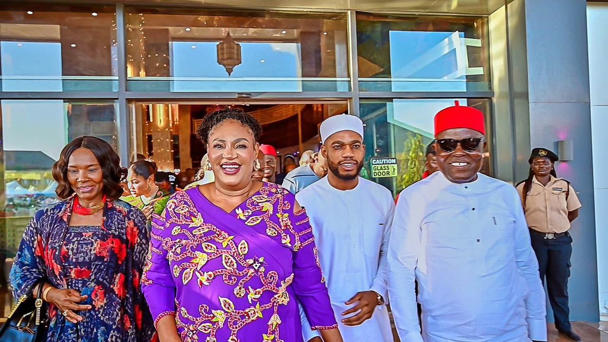JiddahFulani's tweet photo. Minister Umahi, Gov. Nwifuru and Elechi attended the inauguration of 13 LG Chairmen in Abakaliki on Aug 1, 2026.

APC won all 13 chairmanship and council seats.

Gov. Nwifuru charged them to deliver accountable governance and grassroots development. https://t.co/ELhhLYGQB6