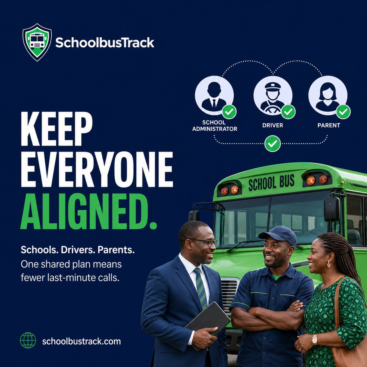 SchBusTrack's tweet photo. School resumes soon. Is your transport team ready?

Before the first pickup, confirm the basics: buses, routes and student lists, then align schools, drivers and parents around one clear plan.
Get your school transport ready at https://t.co/Lev4Ksy5rk
#SchoolbusTrack https://t.co/6qlFGKmyNp
