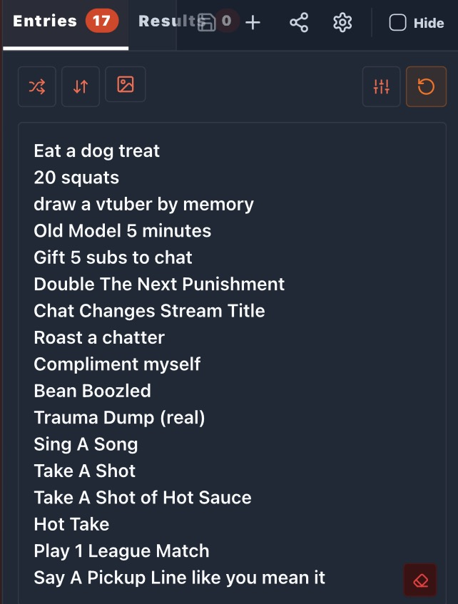 RiiKami's tweet photo. Before the subathon in 3 days! Im going to have a wheel that can be spun for a specific amount, any punishments you think of? https://t.co/flOBrRXa28