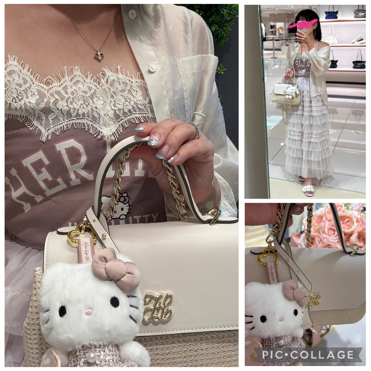 to Hバッグ lip LogoHer のフリマアイテム一覧 Top Handle Chain Bag