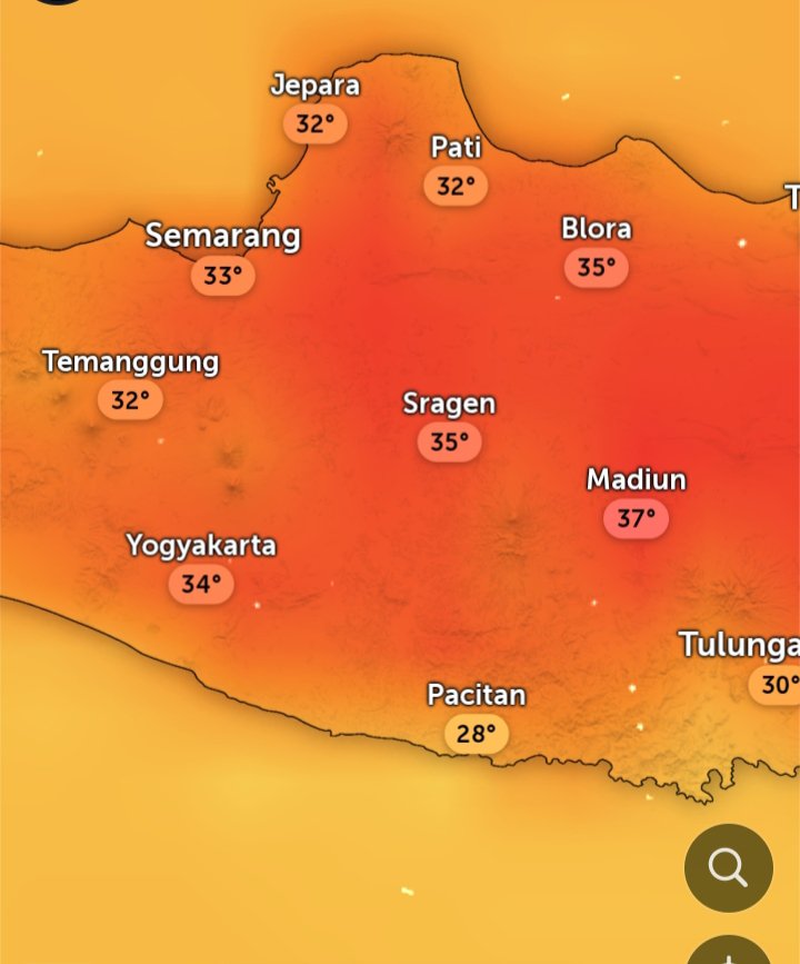 sviamaya's tweet photo. Menyala gesss.. . Dlm ruangan aja terasa panasnya 
Anginnya juga kenceng.. . 

 Kalimantan ada yg 39 
Jambi 38
Jogja 34
Madiun 37
Karawang 36 https://t.co/blNlifDc1d