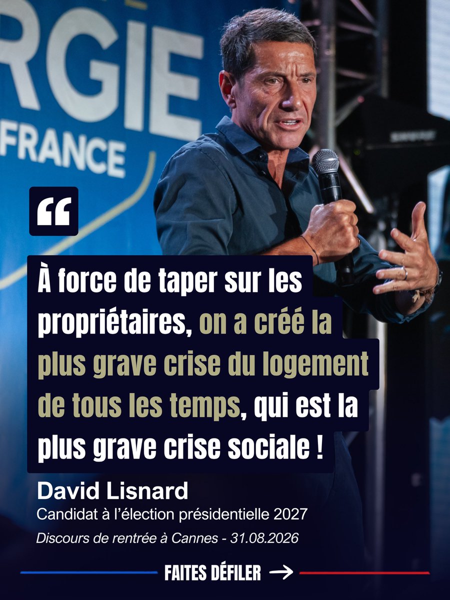 FranceavecDL's tweet photo. 🏠 À force de taper sur les propriétaires, on finit par pénaliser les locataires.

Moins de propriétaires prêts à louer, c’est moins de logements disponibles.

On ne protège pas les Français en affaiblissant ceux dont ils dépendent.

@davidlisnard https://t.co/gn8jaJ74OG