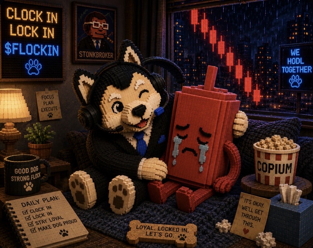 FlockinCoin's tweet photo. Everyone needs a good dog sometimes. 🐶❤️

$FLOCKIN https://t.co/4sgmmQAWA8