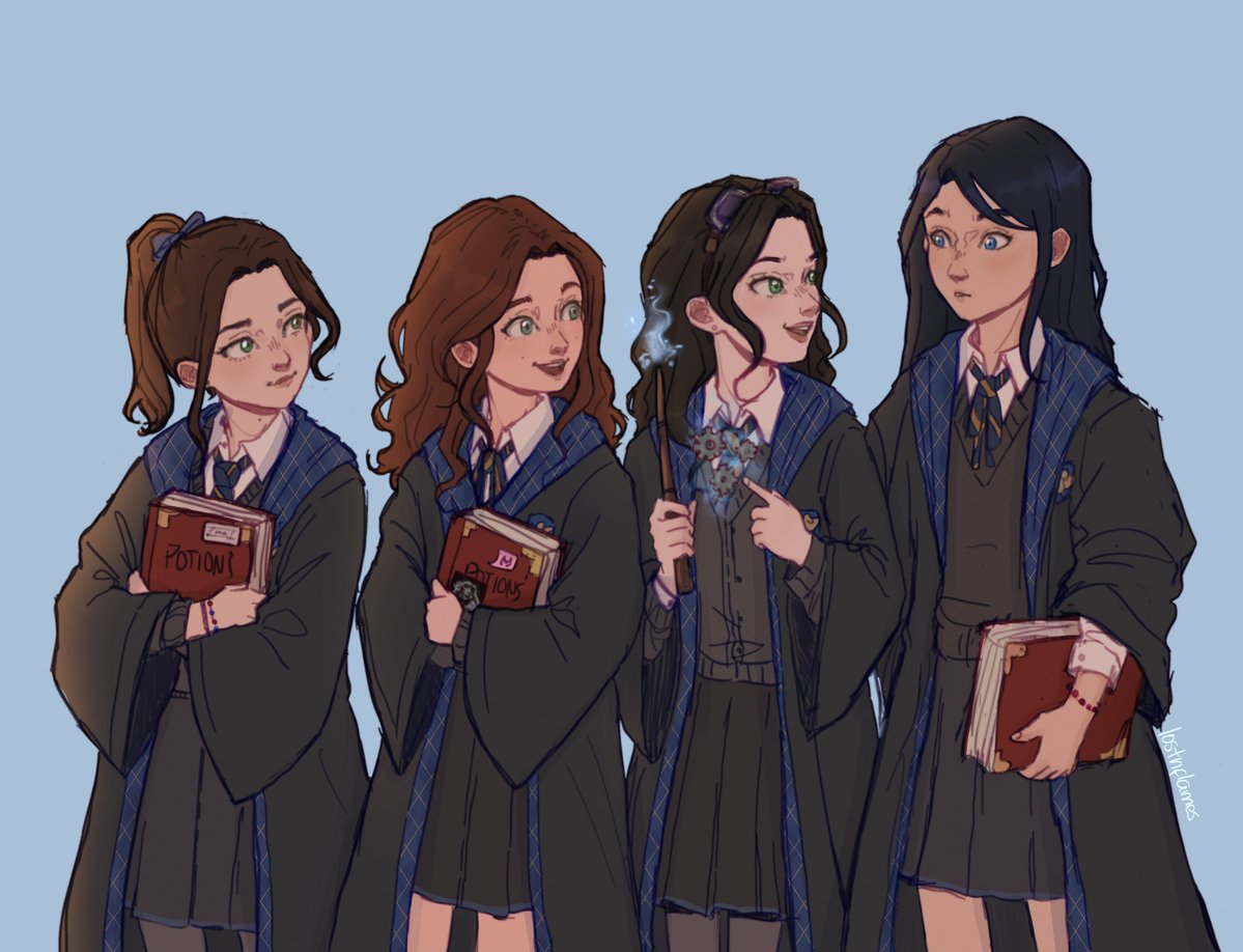 lostnflames's tweet photo. is someone interested in lena wanda asami and caitlyn as baby ravenclaws (^-^) https://t.co/r5hS0Pa6yC