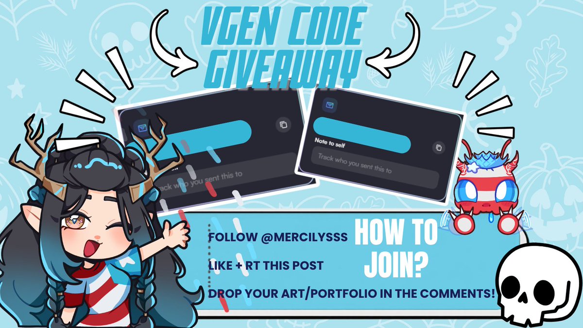 MerciLysss's tweet photo. 🚨VGEN CODE GIVEAWAY 🚨

I have 2 VGen codes to give to artists/editors! 🖤

You guys have supported me and I want to give something back! 

✦ Check image for rules

✦ No AI/scammers/alts

✦ I will be checking accounts!

Ends Sept. 11th!

#VGen #VGenGiveaway #VGenCode https://t.co/GePQ8REVEM