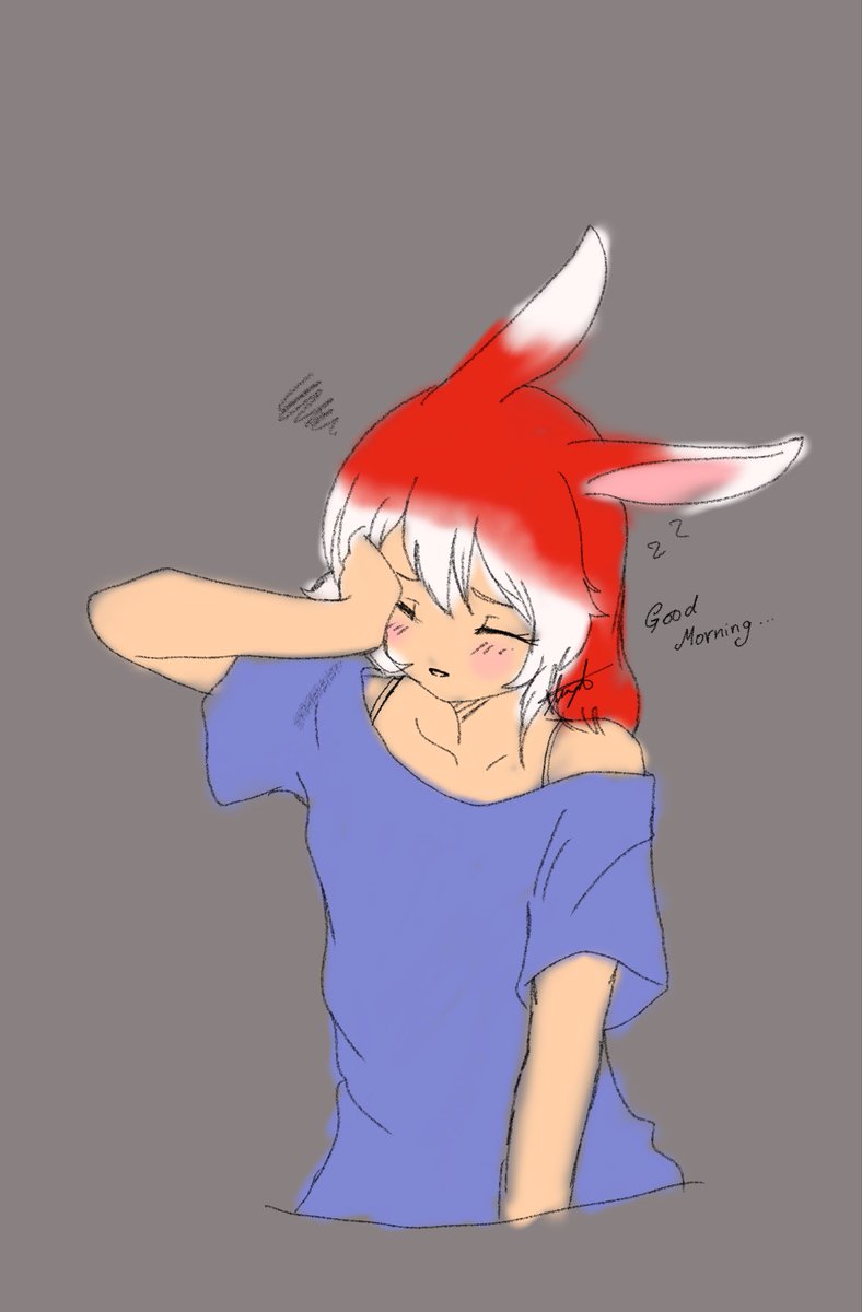 ElyMystic's tweet photo. Good morning ☀️ 
Drawing of my oc i used reference and messy coloring 😸 https://t.co/UYTRW8Rill