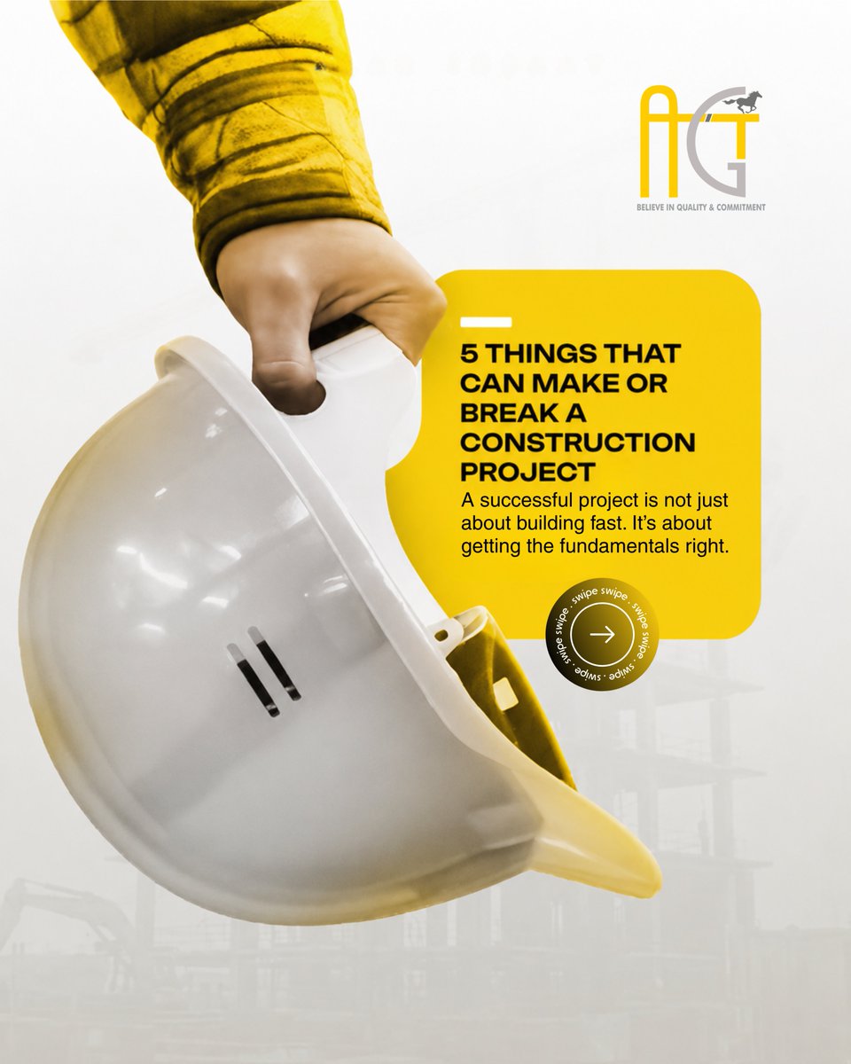 Agt_infra's tweet photo. Great infrastructure isn’t built on concrete alone - it’s built on decisions. 🏗️
From planning and material availability to manpower, quality, and timelines, every detail plays a role in turning a project into a success.
.
.
.
.
.
.
#infratructure #construction #agtinfra https://t.co/CpktQcPfP6