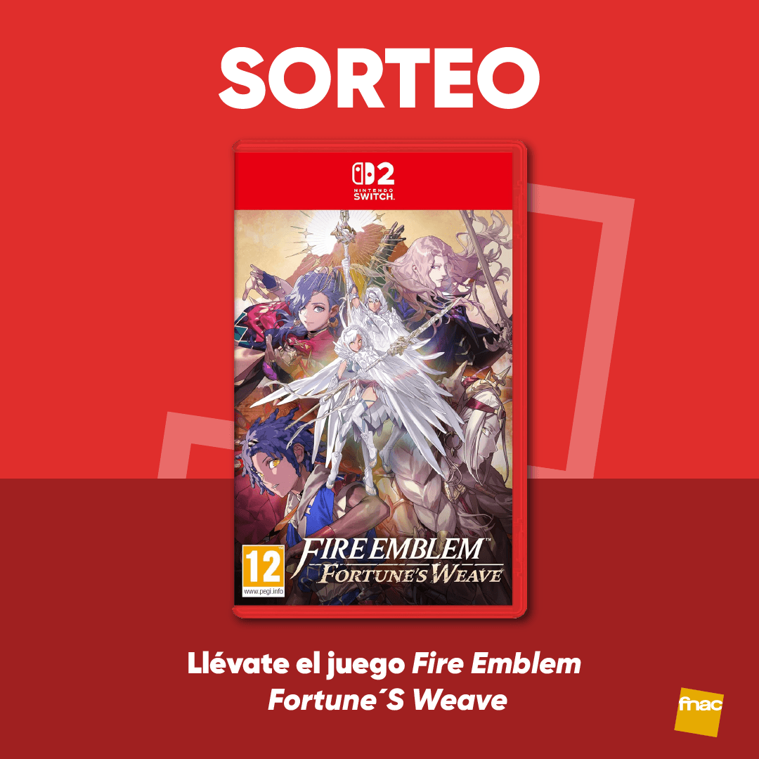 Fnac_Gamers's tweet photo. 🔥 SORTEO 24H 🔥

¡Sorteamos 2 juegos de FIRE EMBLEM FORTUNE'S WEAVE para Nintendo Switch 2!

Para participar:

• Sigue a @Fnac_Gamers y @Fnac_ESP
• Haz RT a este post
• Menciona a un amigo con #FireEmblemFortunesWeave

Resultado: 03/09

BBLL AQUÍ: https://t.co/rwALUrhBBr https://t.co/JCBPWeymqe