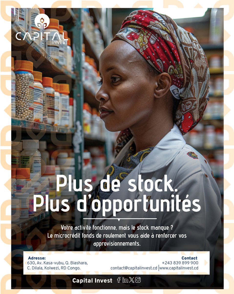 Capitalivst's tweet photo. Votre activité fonctionne, mais votre stock commence à manquer ?

Ne laissez pas un manque d’approvisionnement ralentir votre activité. 

Approvisionnez-vous, développez votre activité et saisissez de nouvelles opportunités.

#SMCapitalInvest #FondsDeRoulement #Financement #PME https://t.co/BcAaKWxKym