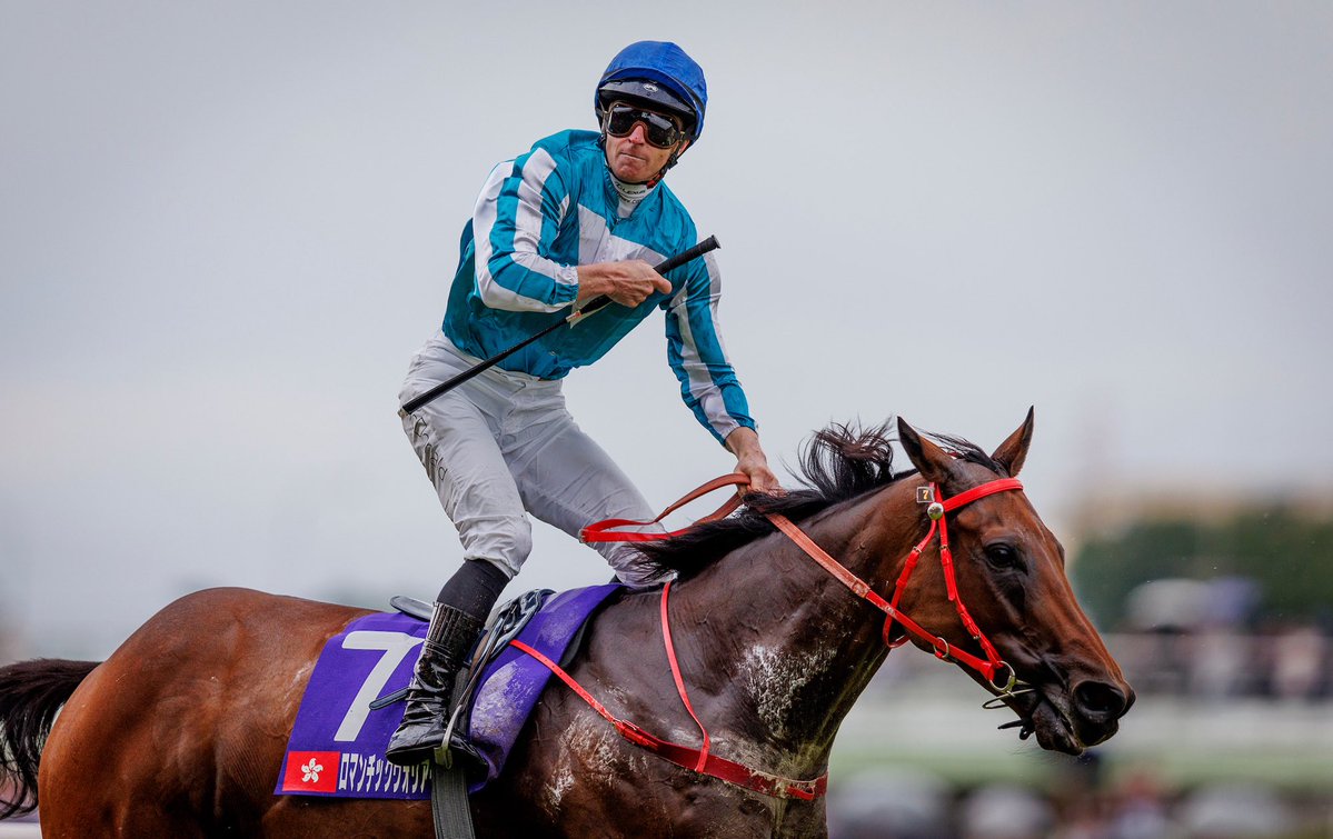HKJC_Racing's tweet photo. Our 'Global Champion', Romantic Warrior! 💙 

The only Hong Kong-trained horse to win G1 races in four jurisdictions - Hong Kong, Australia, Japan and the UAE... 🏆 

@mcacajamez | #LoveRacing | #HKracing https://t.co/N8sGKesF9f
