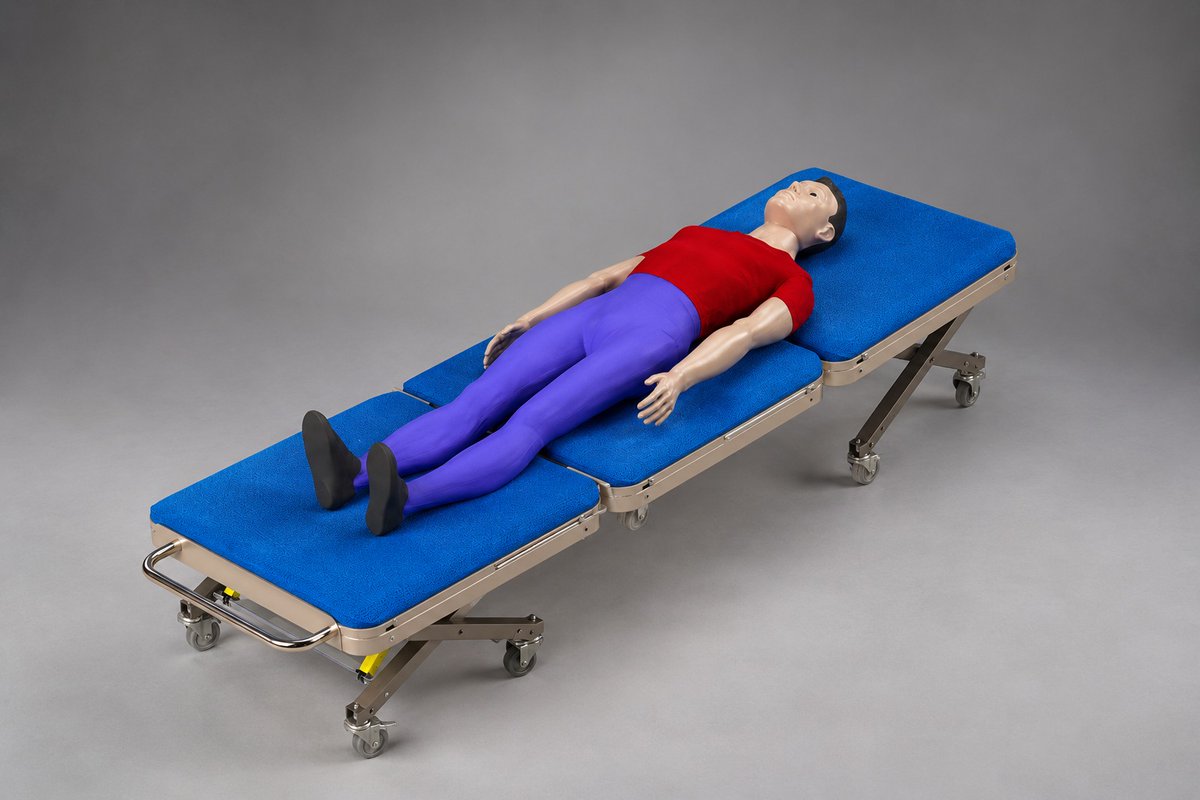 Mechoryx's tweet photo. MULTI-PURPOSE FOLDABLE STRETCHER

A compact, mechanically engineered stretcher designed for patient comfort, mobility, and versatile positioning. Its foldable modular structure, reinforced frame, adjustable supports, and 360° caster wheels provide stability, easy manoeuvrability, and efficient storage and transport.

Developed for durability, ergonomic operation, validated prototyping, and production-ready manufacturing.

#MechanicalEngineering #MechanicalDesign #MedicalEngineering #MedicalDeviceDesign #ProductDesign #ProductDevelopment #IndustrialDesign #MechanismDesign #CADDesign #SolidWorks #DFM #DesignForManufacturing #ManufacturingEngineering #MedicalDevices #HealthcareEngineering #ErgonomicDesign #StructuralDesign #PrototypeDevelopment #PrototypeValidation #RapidPrototyping #3DPrinting #EngineeringDesign #ProductEngineering #Manufacturing #MechanicalSystems #MobilityDesign #MedicalEquipment #EngineeringSolutions