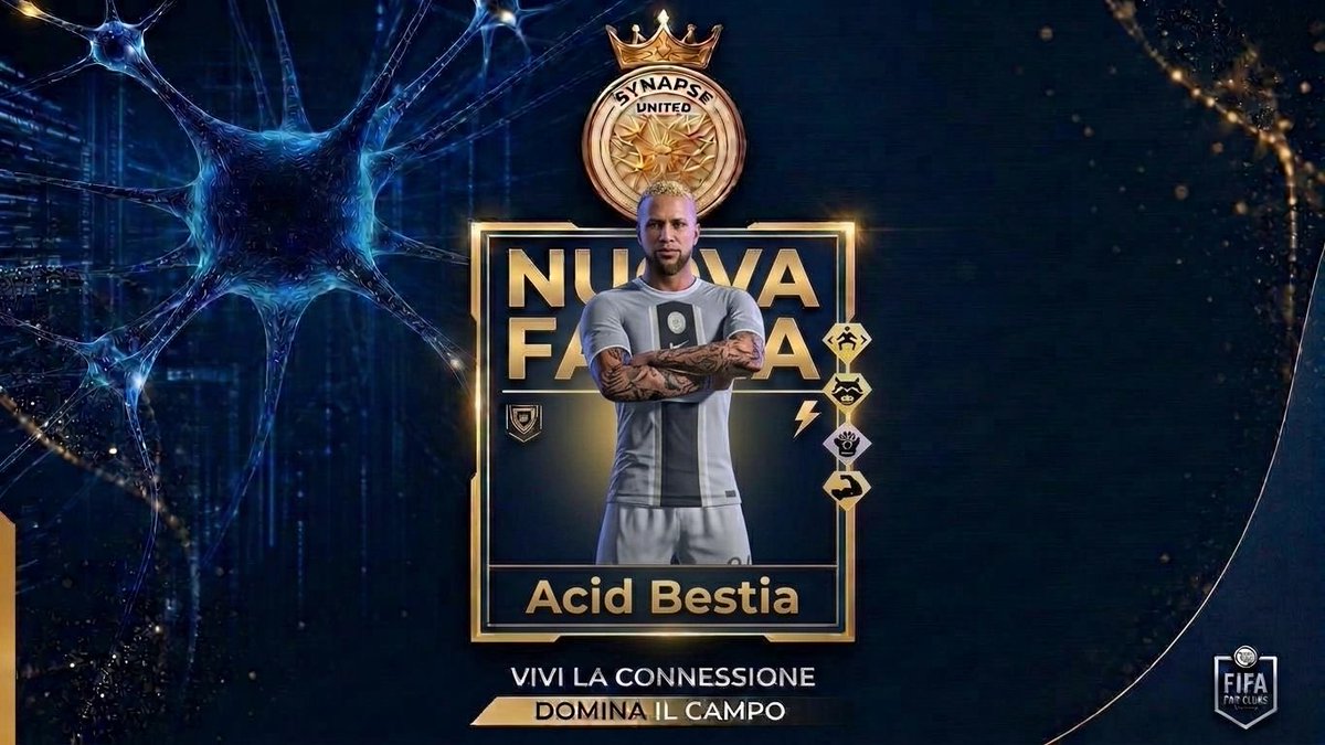 synapseUTDClub's tweet photo. 🚧💪 Nuovo muro in difesa 🚧💪

Synapse e’ lieta di annunciare l’innesto di @AcidBestia 

‘’Difensore d’esperienza, pronto a rimettersi in gioco e pronto per la pensione’’ 🥷⚡️

Vivi la connessione, domina in campo 🧠 https://t.co/kRdhSBc9VT