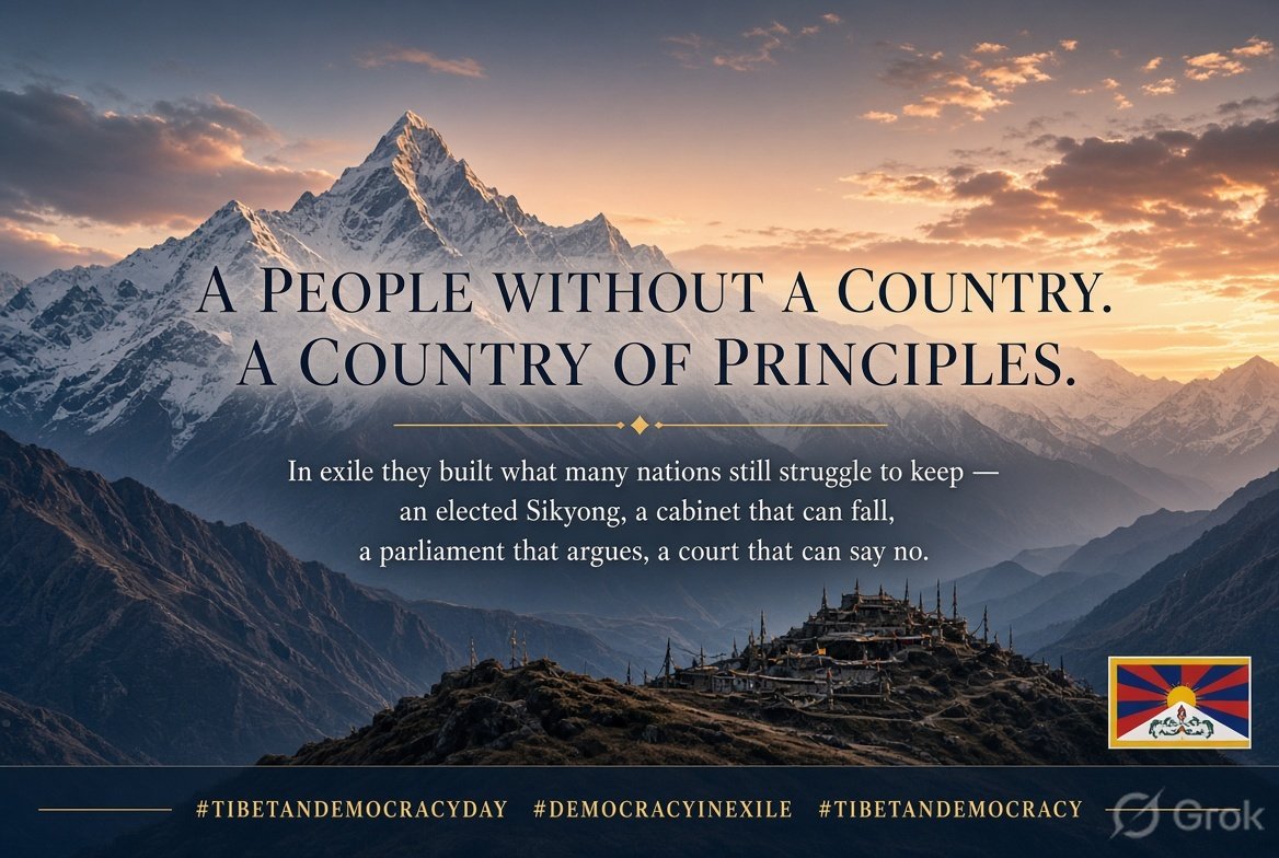 GyatsoJamm66100's tweet photo. Preserving democracy means preserving the ability of people to participate, communicate and maintain their connection with their heritage. #TibetanDemocracyDay #DemocracyInExile #TibetanDemocracy https://t.co/YEtT3faMtA