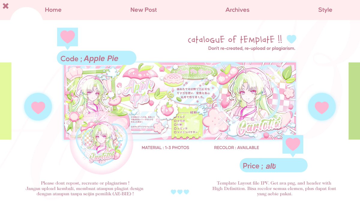 kooakv's tweet photo. Hello, bies~ 🐝(?) #bealanja #zonauang
🌿 . Help retweet yaaa . . .⭐

Aebie bawa tiga template layout yang super lucu buat katalog kamu niu~ dengan tema buah 🍎🍈 yang seger dan maniis—file ipv dan all elements bisa di recolor!

Cek selengkapnya di alt yups!! https://t.co/XnD3RouEki