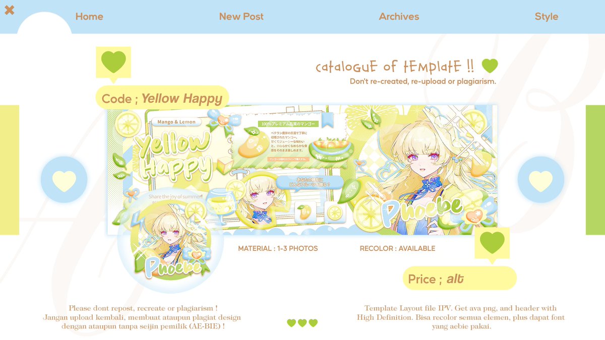 kooakv's tweet photo. Hello, bies~ 🐝(?) #bealanja #zonauang
🌿 . Help retweet yaaa . . .⭐

Aebie bawa tiga template layout yang super lucu buat katalog kamu niu~ dengan tema buah 🍎🍈 yang seger dan maniis—file ipv dan all elements bisa di recolor!

Cek selengkapnya di alt yups!! https://t.co/XnD3RouEki