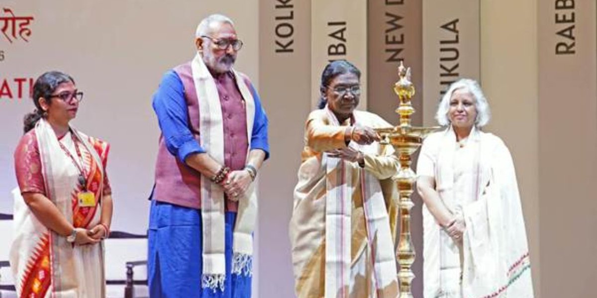 techtextoday's tweet photo. President Droupadi Murmu graced NIFT Convocation 2026, celebrating 3,793 graduates and India’s next generation of fashion, textile and design talent.

Read more: https://t.co/mCMEbo2dBb

#NIFT #NIFTConvocation2026 #DroupadiMurmu #FashionEducation #TextileEducation https://t.co/CwM7Aq7uDR