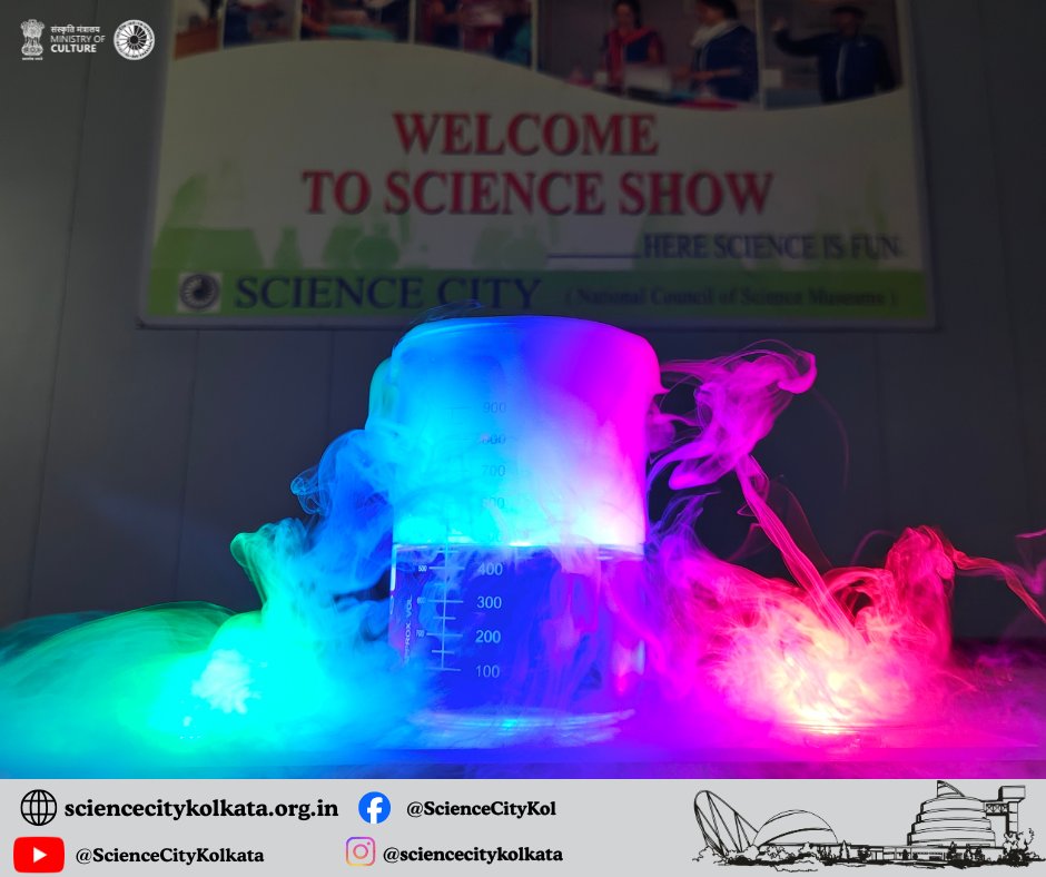 ScienceCityKol's tweet photo. 🌈☁️ Science in Full Colour!
Experience the fascinating #ColourfulCloud at @ScienceCityKol, a unit of @ncsmgoi, @MinOfCultureGoI and discover how science can turn an ordinary cloud into a colourful spectacle!✨
#ScienceCityKolkata #ExploreScience #ScienceIsFun @PIBKolkata https://t.co/sUbUPNupuf