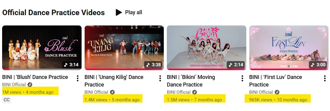 napingkaw's tweet photo. You know you're an icon when your dance practices are on this level.

Oh BINI, you will forever be iconic and relevant. Really proud to be born on the same lifetime with you. https://t.co/Jb4IQTVS12