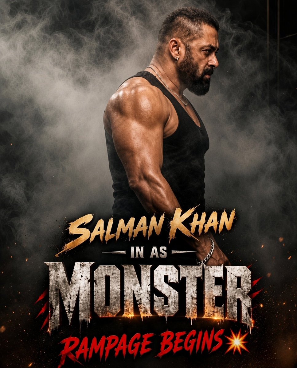 SK_Rcbian's tweet photo. Get ready to witness the next level MADNESS💥🔥 &amp; EUPHORIA at the Boxoffice💥🔥
.
.
#salmankhan #salmankhanfans #Svc63  #monster https://t.co/WC33TExP24