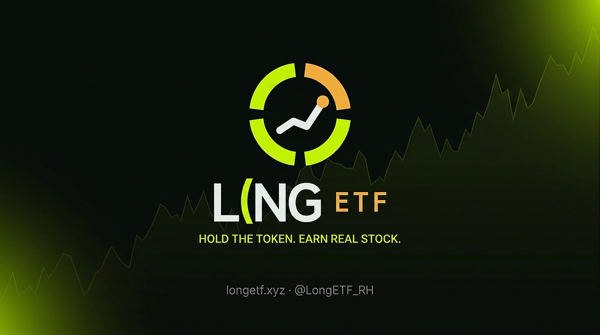 LongETF_RH's tweet photo. $LONGETF is live. 

The first token running our flywheel on @longdotxyz. Every 6 hours the pool's fees go to holders and part of the supply is burned.

Built for tokenized stock anchors. This one is anchored to $AI 

0xef8f0826377edd7fbee5f9061e7d829fec5cb1ad https://t.co/paC0trnRft