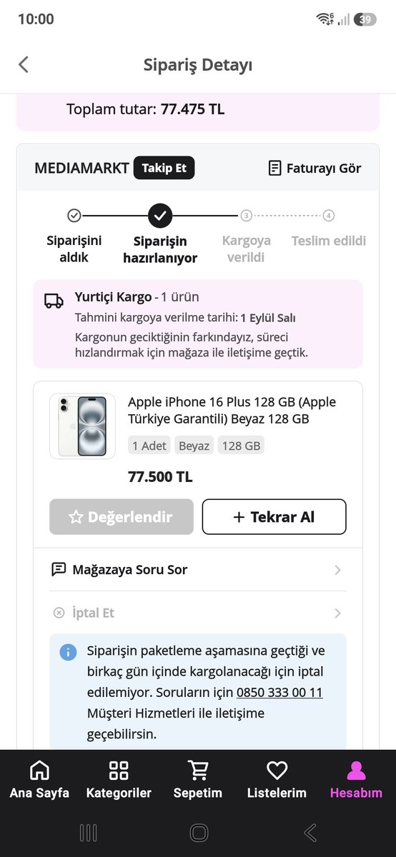 brk_S88's tweet photo. @mediamarkt_tr @mediamarkt_tr  iptal et bu urunumu size yaziklar olsun @n11official sende bunlara destek cikma isimi cozun kardesim bana siz ulasacaksiniz simdi.sizden cevap bekliyorum.beni enayi yerine kimse koyamaz https://t.co/MB5AjBZotj