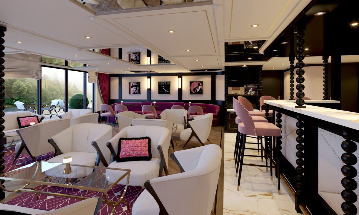 HobbitzTravel's tweet photo. In 2027, the brand-new S.S. Marlene will be bringing Art-Deco flair to the rivers of Central Europe. This ship draws inspiration from actress and singer Marlene Dietrich. The ship’s design showcases the time period in which she came to prominence, with nods to her career. https://t.co/hO3rZxBFdv