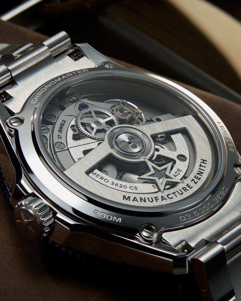baldassarreted's tweet photo. A Chronomaster without a chronograph? Zenith has just introduced the new Chronomaster Solo Sport by taking one of its most chronograph-focused collections in an entirely different direction.

Details here: https://t.co/7cQvPkDLU7

The Solo Sport trades the familiar tricompax layout for a three-hand configuration while retaining the high-frequency precision at the heart of the El Primero story. Its 5 Hz El Primero 3620 delivers a 60-hour power reserve, and the 40mm case backs up the sportier direction with a unidirectional ceramic bezel, screw-down crown, crown guards, and 200 meters of water resistance.

The collection consists of four references, with the two pictured here offering distinctly different takes on the design. One pairs a sunray-finished white ceramic dial with a black ceramic bezel, while the other combines a polished brown ceramic dial with a matching brown ceramic bezel. Both feature a date at 3 o’clock and introduce Zenith’s new “45° Z” dial pattern, a repeated motif designed to visually reference the high-frequency movement beating underneath.

Each comes on a three-link stainless steel bracelet fitted with Zenith’s ZENCLASP, which offers tool-free microadjustment in 2.5mm increments across a total 10mm range. The overall result feels like an elevated everyday option for someone who finds the DEFY Skyline a little too visually complex but still wants the mechanical appeal of a high-beat El Primero.

What do you think of Zenith turning the Chronomaster into a three-hander?