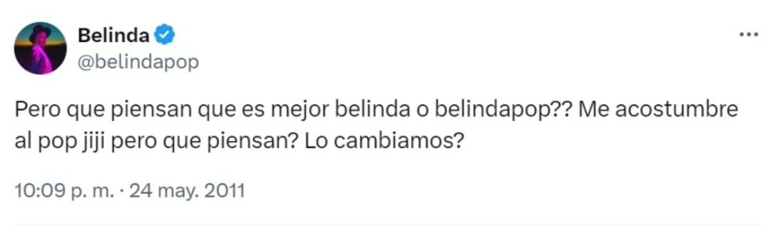 carlos260192's tweet photo. @cardgani Creo que a muchos se les olvida  que @belindapop hizo lo mismo. Les hace falta un poco de 2011 en sus vidas bb's https://t.co/jXawJTFtB7