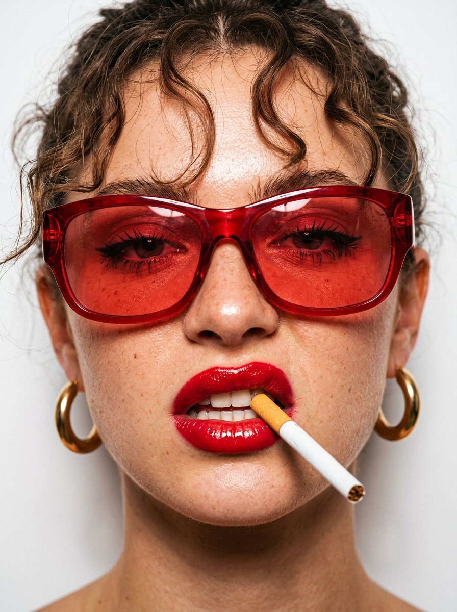 Sultry Cigarette Close-Up