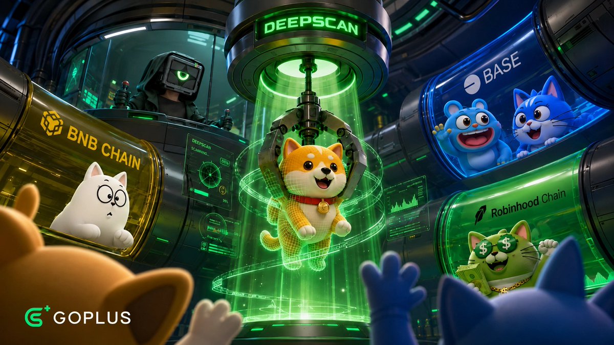 GoPlusSecurity's tweet photo. Which Meme/DeFi project do you want audited for free?

"You Nominate, We Audit" — weekly: Community nominates → DeepScan runs a free AI audit → results drop every Thursday on Space.

Rewards:
🎁 10 random nominators get 10U each, every week
🎙️ Interact with our Thursday Space (tune in / repost / comment), 5 more people get 10U each

How to join: comment below
I nominate [Project Name] [Contract Address] #DeepScanAudit

Only #BNBChain #Base #RobinhoodChain. Contract address required.
If a nominated project has questions about the audit results, come join the Space.