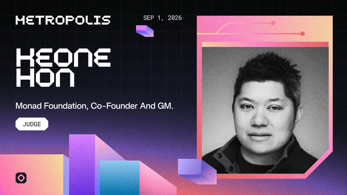 keoneHD's tweet photo. I'm really excited about Metropolis, Monad's six-week global hackathon.

Our team put a ton of effort into making this a meaningful initiative for builders and aspiring founders, and I'm looking forward to seeing what gets built! https://t.co/EW8dWVxLcO